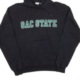 CHAMPION Sac State Mens Black Hoodie USA S