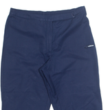 ADIDAS 3/4 Length Womens Sports Shorts Blue UK 14 W32