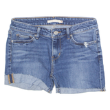 LEVI'S 711 Cut Off Womens Denim Shorts Blue Slim XS W26