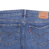 LEVI'S 711 Cut Off Womens Denim Shorts Blue Slim XS W26
