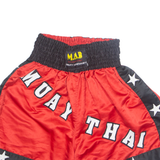 M.A.R INTERNATIONAL Thai Boxing Mens Sports Shorts Red L W26