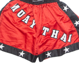 M.A.R INTERNATIONAL Thai Boxing Mens Sports Shorts Red L W26