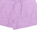 BADGLEY MISCHKA Womens Casual Shorts Purple XS W28