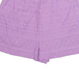 BADGLEY MISCHKA Womens Casual Shorts Purple XS W28