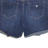 GUESS Cut Off Womens Denim Shorts Blue L W34