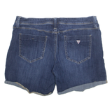 GUESS Cut Off Womens Denim Shorts Blue L W34