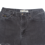 LEE Cut Off Womens Denim Shorts Black L W34