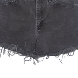 LEE Cut Off Womens Denim Shorts Black L W34
