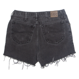 LEE Cut Off Womens Denim Shorts Black L W34