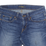 LEVI'S 524 Cut Off Low Rise Womens Denim Shorts Blue M W30