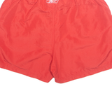 REEBOK Mesh Lined Mens Swimming Shorts Red S W27
