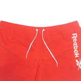 REEBOK Mesh Lined Mens Swimming Shorts Red 2XL W42