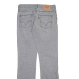 LEVI'S 511 Jeans Mens Grey Slim Straight Stone Wash W34 L34