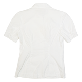 GUESS Womens Shirt White Collared S