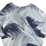 PHASE EIGHT Womens Oversized Top Grey Crazy Pattern XS