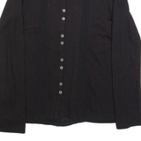 FAT FACE Womens Top Black Long Sleeve UK 8