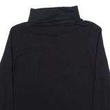 MARC CAIN Womens Oversized Top Black Roll Neck Long Sleeve S
