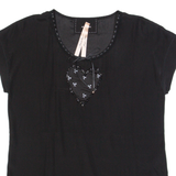 MARC CAIN Womens Top Black Silk M