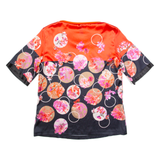 MARC CAIN Womens Printed Top Red Spotted L