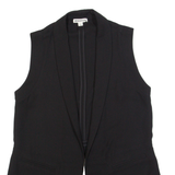 WHISTLES Womens Waistcoat Black Long Sleeve S
