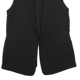WHISTLES Womens Waistcoat Black Long Sleeve S