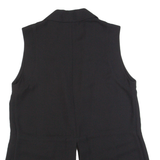 WHISTLES Womens Waistcoat Black Long Sleeve S