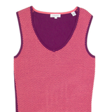 CALVIN KLEIN GOLF Womens Vest Pink V-Neck Sleeveless S