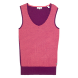 CALVIN KLEIN GOLF Womens Vest Pink V-Neck Sleeveless S