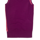 CALVIN KLEIN GOLF Womens Vest Pink V-Neck Sleeveless S
