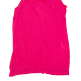 TED BAKER Womens Vest Pink V-Neck Sleeveless S
