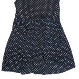 ANTHROPOLOGIE Womens Printed Top Blue Sleeveless Polka Dot XS