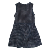 ANTHROPOLOGIE Womens Printed Top Blue Sleeveless Polka Dot XS
