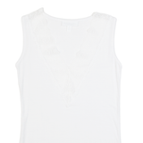 THE WHITE COMPANY Womens Vest White V-Neck Sleeveless UK 4