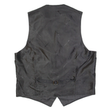 PIERRE CARDIN Mens Blazer Waistcoat Black Striped M