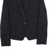 KAREN MILLEN Womens Blazer Jacket Black Wool UK 12
