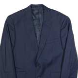 JAEGER Slim Fit Mens Blazer Jacket Blue Wool M