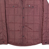 QUIKSILVER Mens Quilted Jacket Maroon S