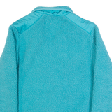 LANDS END Womens Fleece Jacket Blue S