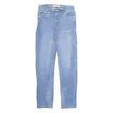 LEVI'S 502 Jeans Big E Womens Blue Regular Tapered Stone Wash W28 L31