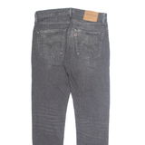 LEVI'S 512 BIG E Jeans Mens Grey Slim Tapered Stone Wash W32 L31