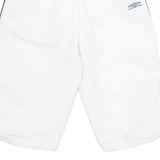 UMBRO Mesh Lined Mens Swimming Shorts White S W26