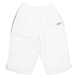 UMBRO Mesh Lined Mens Swimming Shorts White S W26