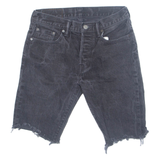 LEVI'S 501 Cut Off Mens Denim Shorts Black S W28