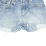 LEVI'S Cut Off 507 Womens Denim Shorts Blue S W27