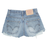 LEVI'S Cut Off 507 Womens Denim Shorts Blue S W27