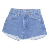 WRANGLER Cut Off Womens Denim Shorts Blue 90s XS W25