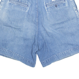 RALPH LAUREN Polo Denim High Waist Womens Chino Shorts Blue 90s UK 10 W30