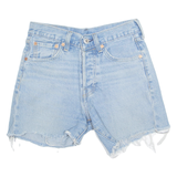 LEVI'S Cut Off Premium E Womens Denim Shorts Blue XS W27