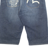EVISU Mens Jorts Shorts Blue L W37