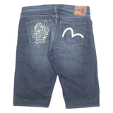 EVISU Mens Jorts Shorts Blue L W37